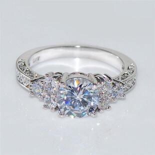 极速Exquisite FaoYNNshion Siyler  Color Engagement Ringsfor
