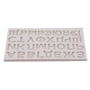 极速3D Russian Alphabet Cake Mold Silicone ROussian Handwrit