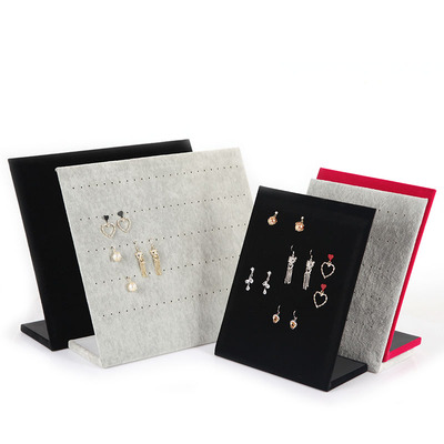 极速Jewelry Display Stand EarriBng Easel Showcase Holder Tra