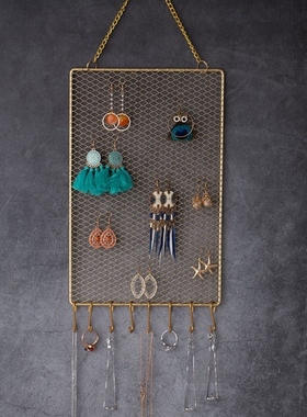 极速Multifunctiion Earring Wall Holder Hanging Organizer Wal