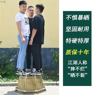 极速适合养铜钱草的花盆特大圆形加厚水培无N孔荷花盆睡莲碗莲花