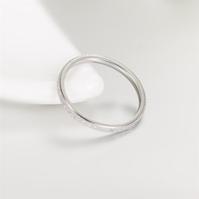 极速Classic Simple Matte Narrow/Wide Ring TitaRnium Steel fo