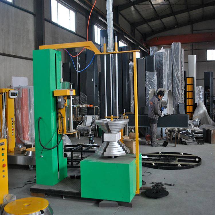 极速多条轮胎包装机 10-21寸轮胎包装机 缠绕膜包装V机 无托盘式