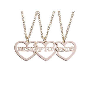 极速Fashion Best Friends Howney Love Couple Pendant Necklace