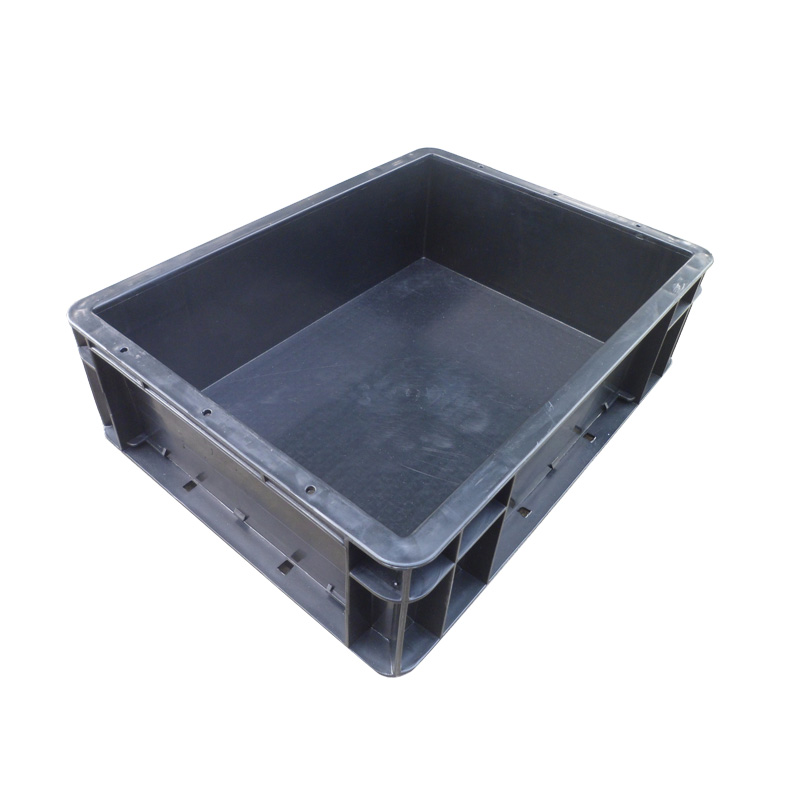 极速新品防静电物料盒周o转箱400*300*D120导电箱存放箱注塑箱产