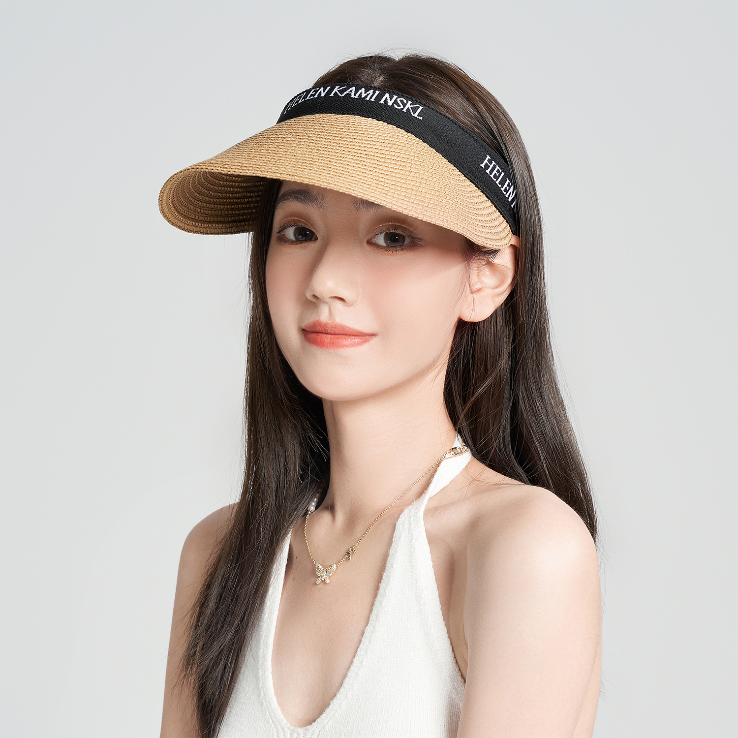 韩版夏季草编遮阳空顶帽出游防紫外线太阳帽休闲大檐防晒草帽女潮