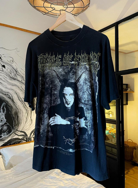 欧美黑金属乐队恶灵天皇污秽摇篮高街西海岸tattoo刺青师短袖T恤