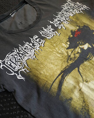vintagetee恶灵天皇乐队暗黑短袖