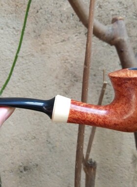 男士意大利进口石楠木根实木手工中大号祥云款烟斗9MM烟道送工具