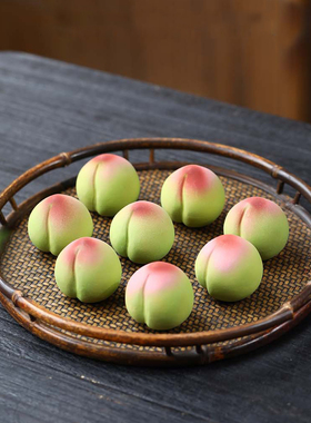 手工紫砂桃子小摆件装饰