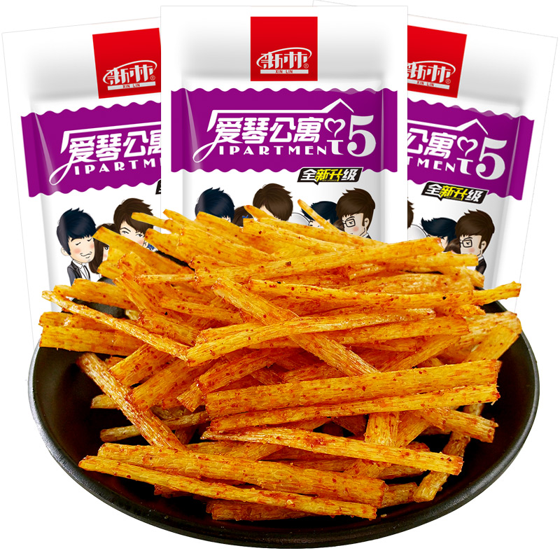 【优选】爱情公寓辣条50包小包麻辣味经典的90后校园jin