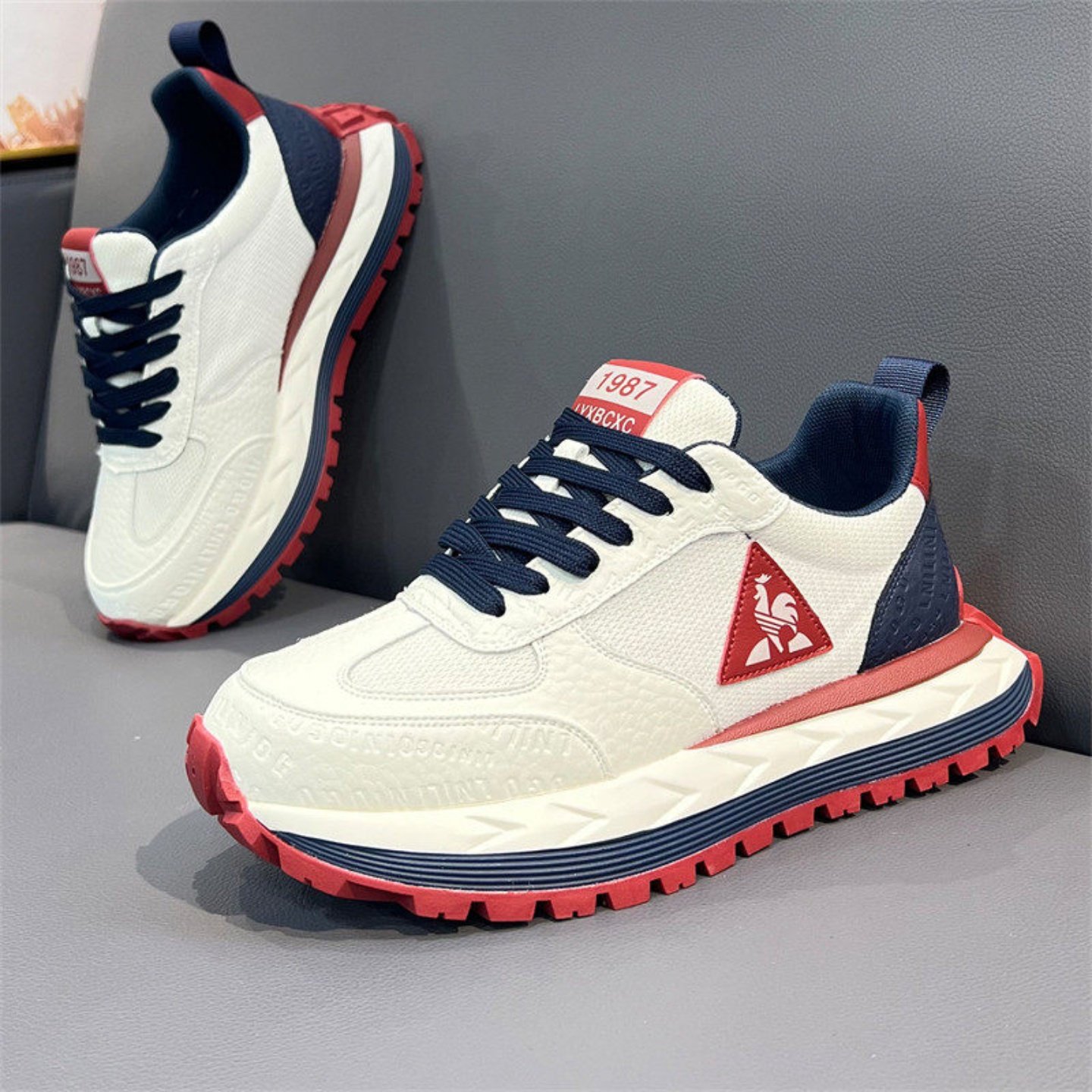 正品低帮真皮大公鸡阿甘鞋男2026秋冬新款软底板鞋百搭透气运动鞋,流行男鞋,时尚休闲鞋,淘宝优惠券,粉丝福利购,淘宝优惠卷