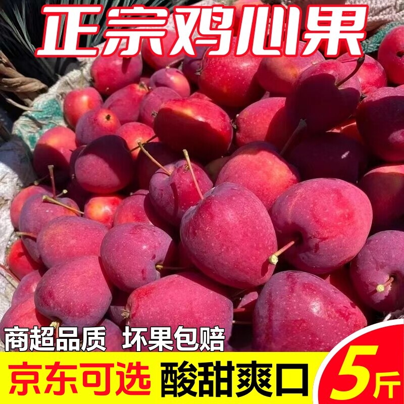 东北鸡心果新鲜当季水果红沙果海棠果酸甜特产小苹果整箱包邮