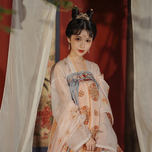 原创汉服齐胸襦裙唐制汉元素国风连衣裙中式春夏女装【珠玉词】