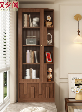 卧室实木飘窗柜储物柜家用窗台柜书柜一体阳台拐角抽屉柜子9F114