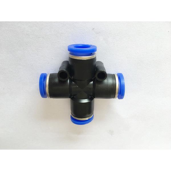 朝日 TPM 气动接头 气管快插 PZA塑料十字四通等径 4/6/8/10/12mm