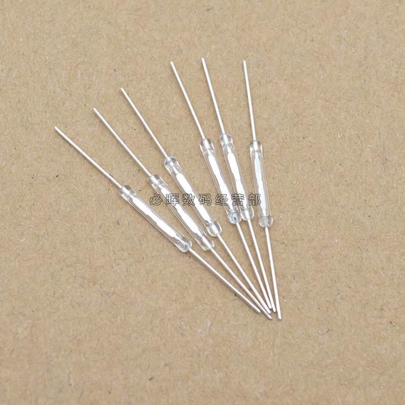 白管 干簧管 磁控开关 2*14mm 舌簧管 常开 2X14MM长 全新