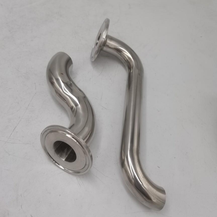 304不锈钢水嘴弯头卫生级S型卡盘弯管卡箍宝塔格林s弯管厂家直销
