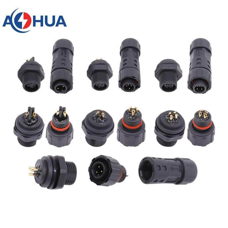 澳华AHUAM12尼龙2/3/4芯前置母面板物联网防水接头连接器公母插线,金属材料及制品,金属罐/桶/瓶,淘宝优惠券,粉丝福利购,淘宝优惠卷