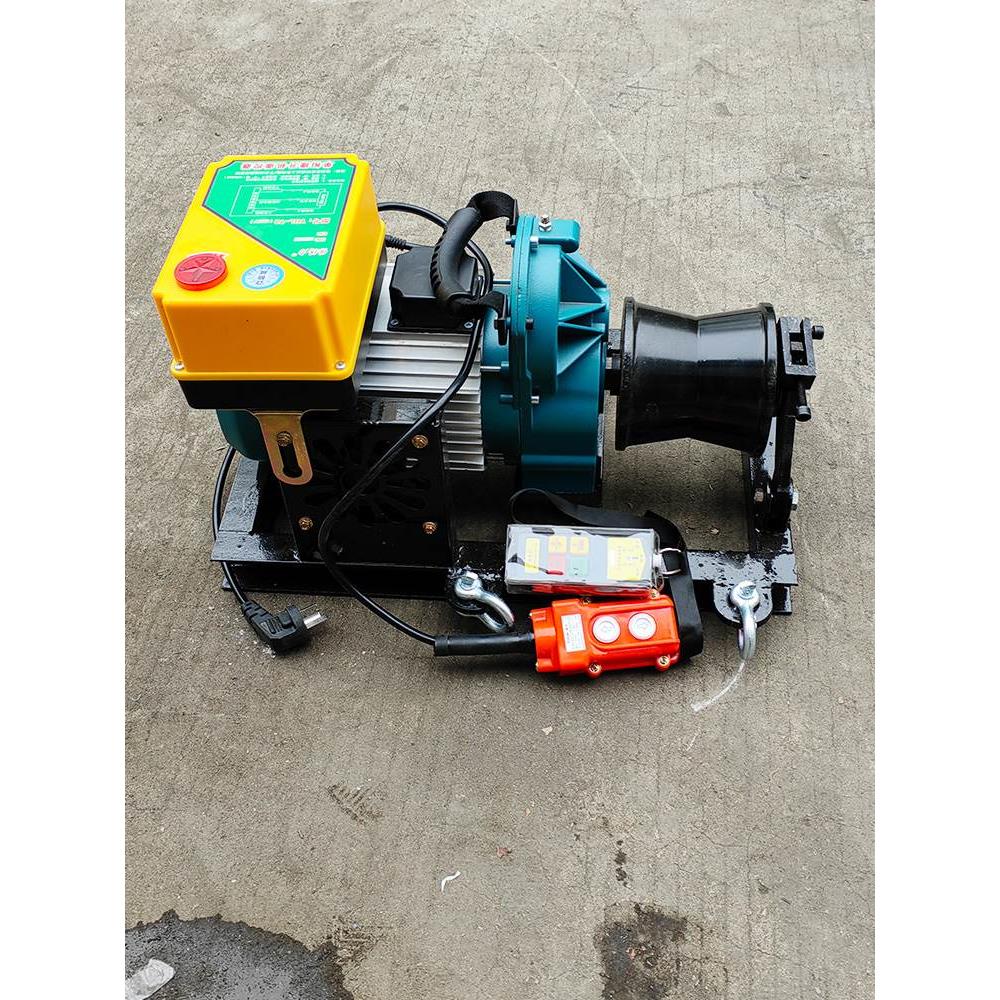 电动绞磨机电缆牵引机卷扬机便捷式拉线器绞盘1.5吨拉电线机吊机