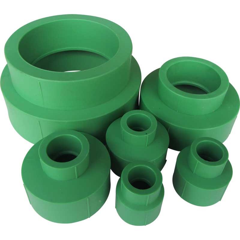 ppr水管接头 热熔异径接头 PPR大小头 PP-R变径直通 家装管件绿色