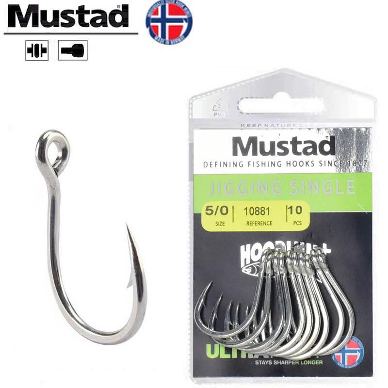 Mustad慕斯达鱼钩铁板钩恶棍钩鲟鱼青鱼大物钩南油金枪鱼慢摇海钓