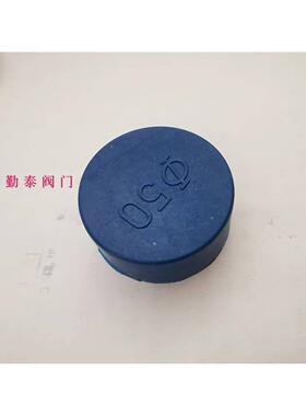 塑料PE蓝色管帽管外套不锈钢管件封盖法兰外盖防尘帽管塞
