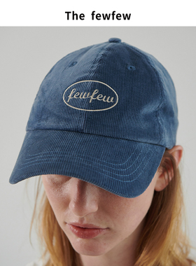 The fewfew「1960’s」椭圆小标刺绣百搭复古灯芯绒鸭舌帽棒球帽