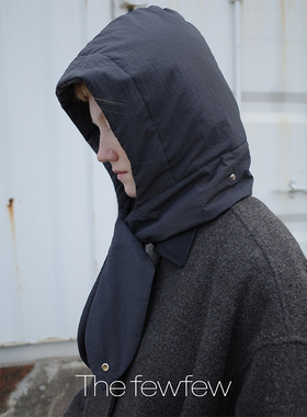 The fewfew 进口环保尼龙面料充棉立体蓬松保暖巴拉克拉法帽围脖