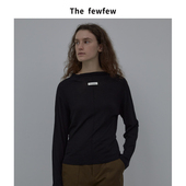 羊毛混纺细腻亲肤logo半高领两色针织上衣打底衫 The fewfew