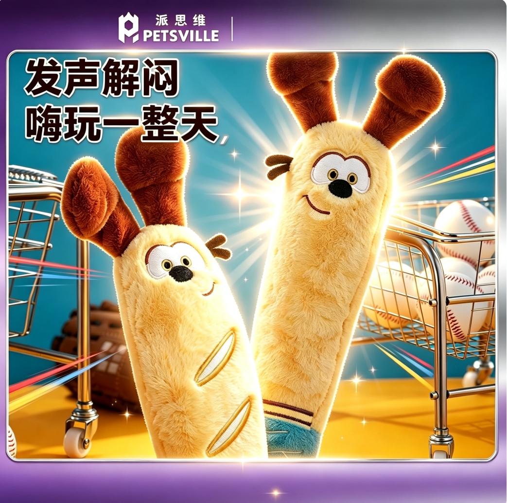 派思维加菲猫狗狗发声磨牙玩具