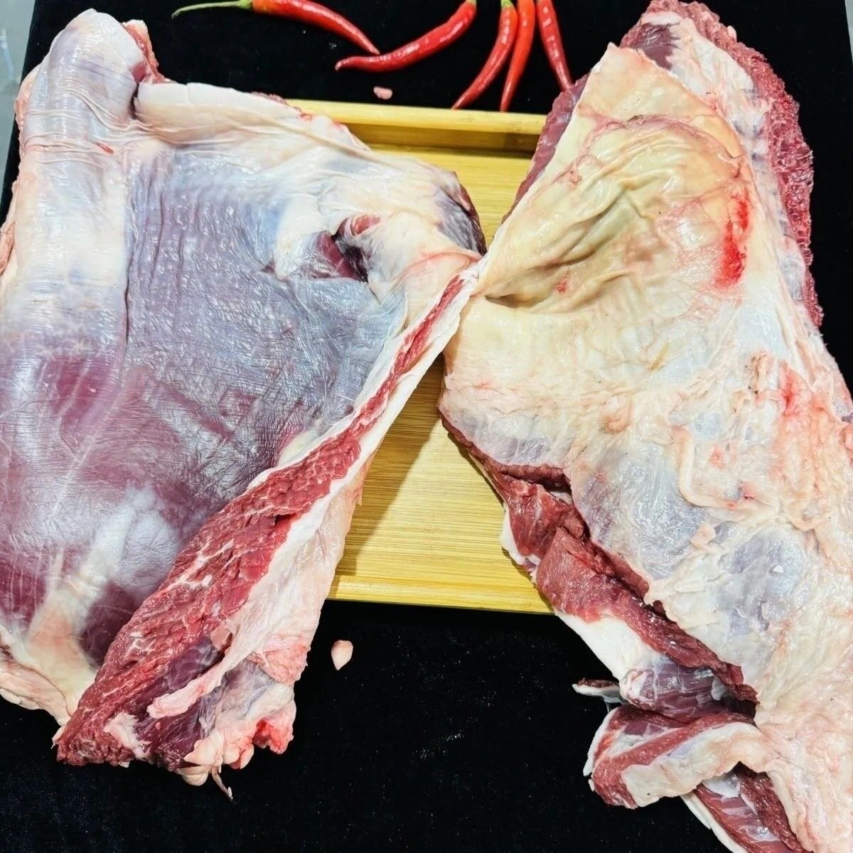 牛肉清真原切宫后夹肉二号筋牛白腩崩沙腩腹肌筋烧烤食材炖烧商用