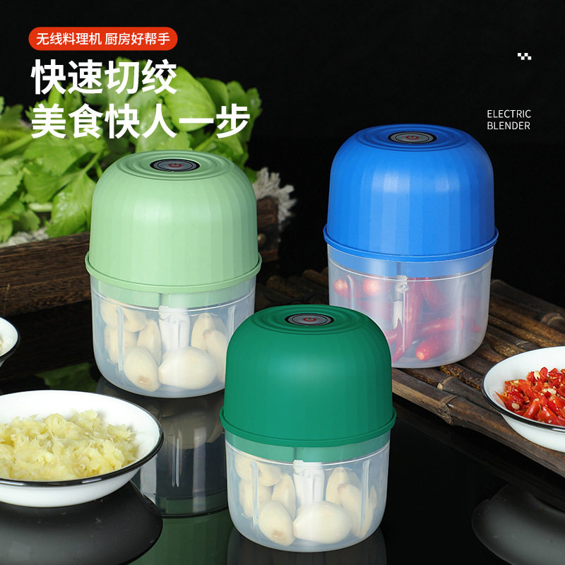 电动蒜泥机无线电动打蒜器多功能厨房家用捣蒜蓉机搅蒜神器
