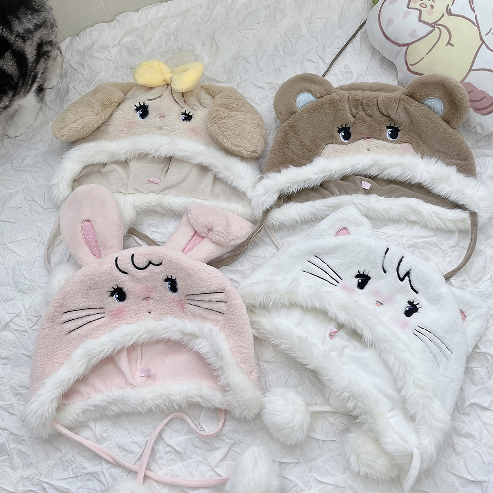 mikko联名毛绒帽子绵羊商店帽子