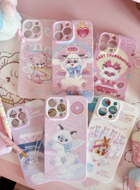 Ms LUTRA联名手机壳正版可爱原创IMD全包iphone壳少女设计日系绵羊商店正版苹果手机壳保护套小动物