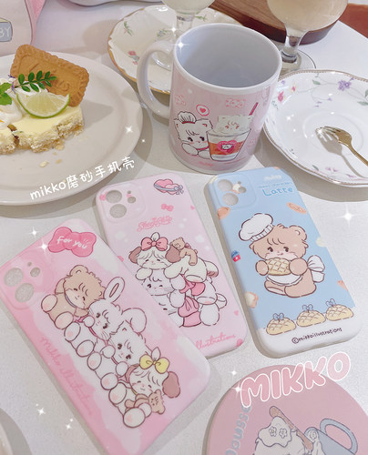 mikko联名正版手机哑光磨砂可爱