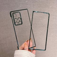 适用于华为Mate X2电镀边框matex2折叠屏手机壳mete新款mata透明保护套mx2典藏版超薄华为x3全包防摔外壳女X5