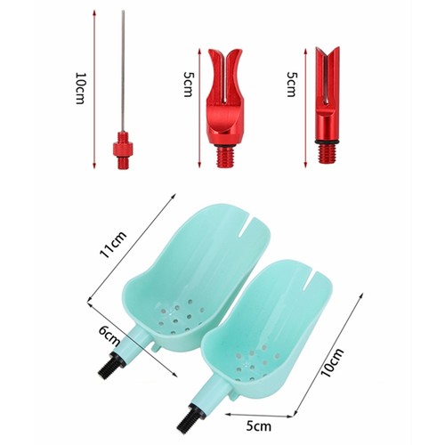 远投打窝器打窝勺头配件抛窝勺头抛饵勺抛线器抛投器8MM丝扣通用