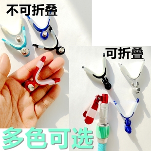 合金折叠钓鱼鱼竿竞技炮台配件支架头羊角头滚轮大物杆架头回弹头