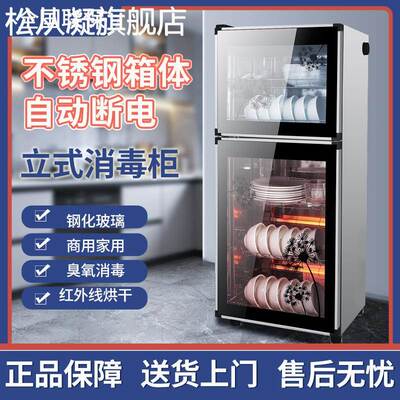 松从凝好太太消毒 柜 商用大容量厨房家用小型立式餐具碗筷不锈钢消毒碗 柜摆件饰品