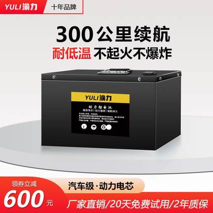 全新60V72V磷酸铁锂电池外卖电动车电瓶车大容量三轮车通用48v30A