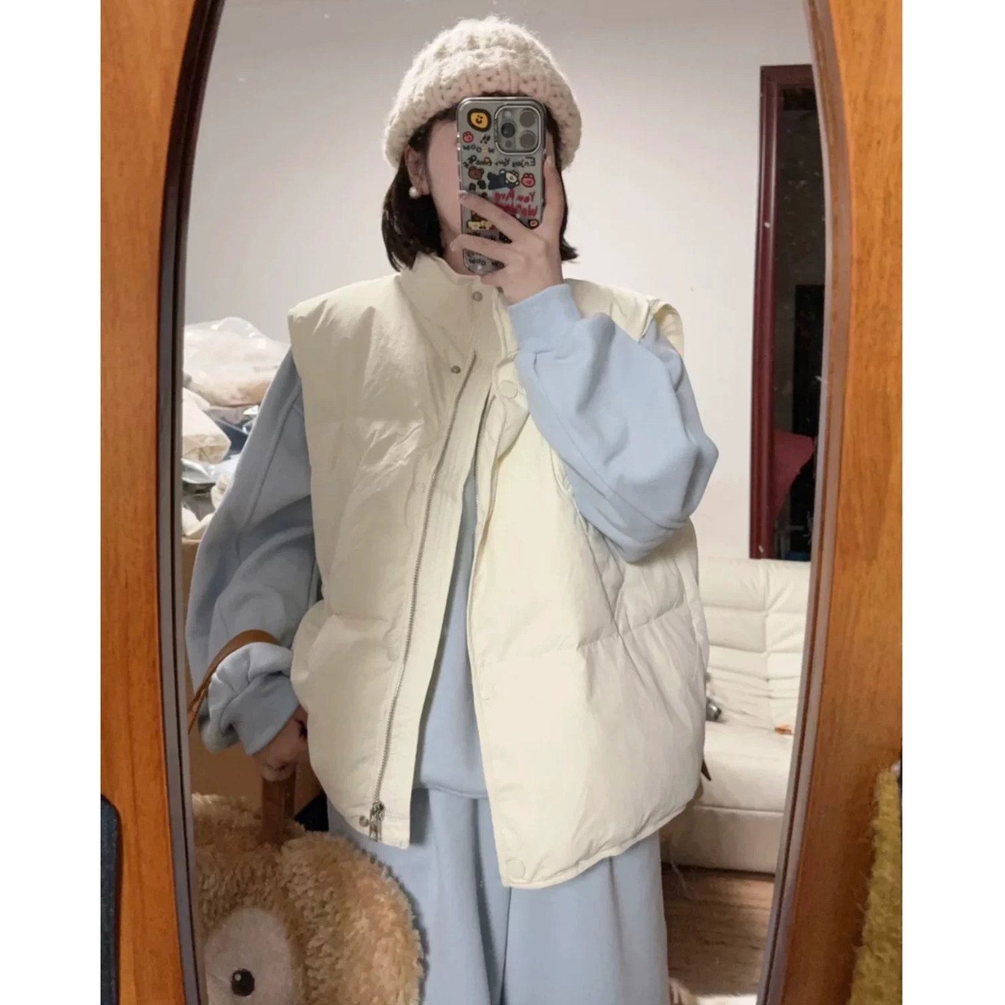 马甲背心棉服外套女士秋冬季2025新款洋气学生小个子加厚保暖棉衣