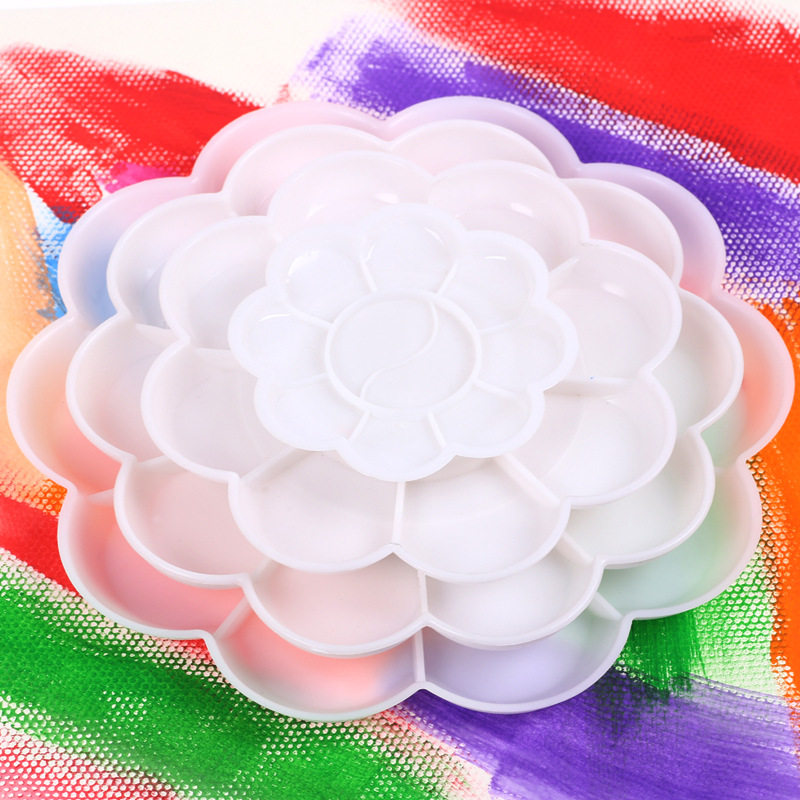 大号椭圆调色板 梅花盘三线调色盘水彩盘平板调色纸板水粉调色盘,文具电教/文化用品/商务用品,其它,淘宝优惠券,粉丝福利购,淘宝优惠卷