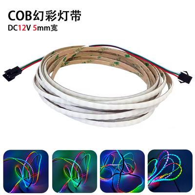 12V2812COB跑马流水5MM宽全彩