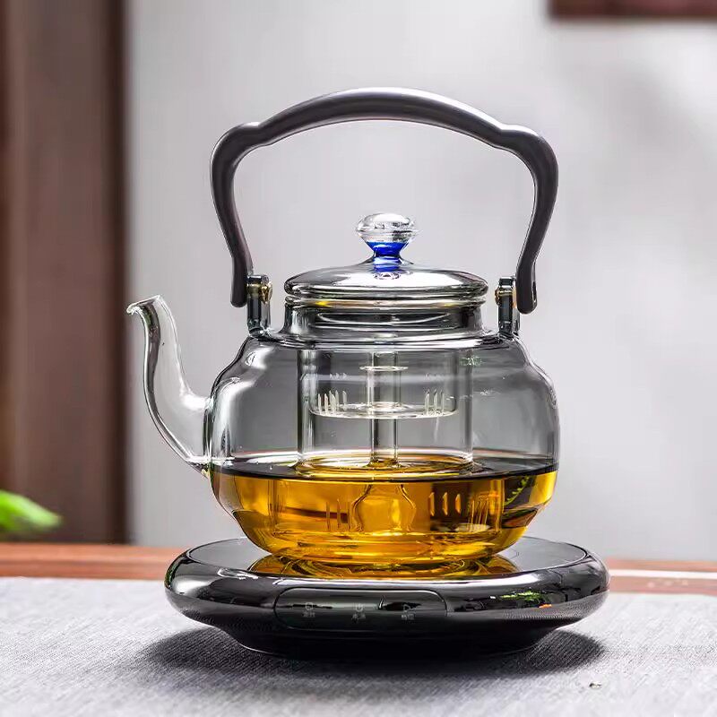 新款煮茶器电陶炉煮茶玻璃煮茶壶迷你小型围炉煮茶电炉静音烧水壶