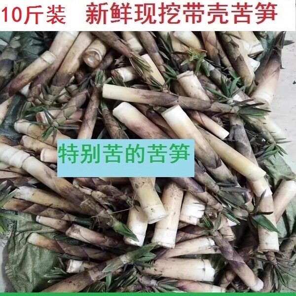 10斤装 江西苦笋新鲜现挖带壳苦笋客家时令蔬菜新鲜现采带壳发货