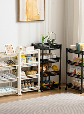 推车置物架卫生间卧室客厅厨房浴室收纳落地式整理储物架多层神器