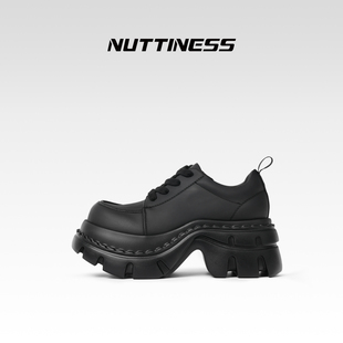 NUTTINESS狂野分子26春厚底松糕鞋女系带增高休闲鞋小个子厚底鞋