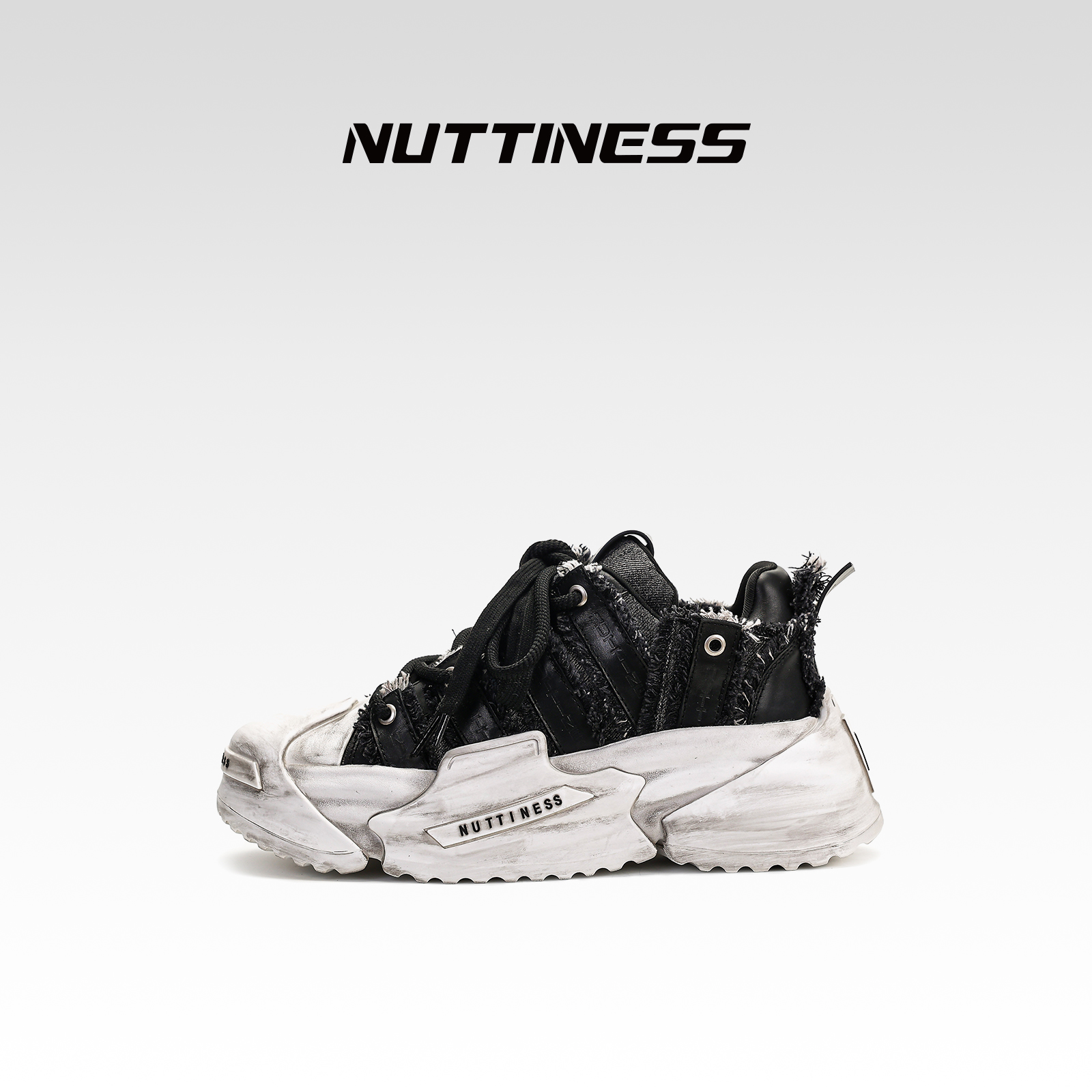 狂野分子厚底休闲板鞋子男女同款