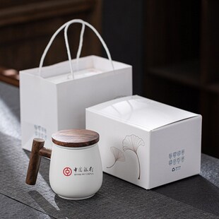 速发德量陶瓷化容大马克杯 银行商务地产营销送客户礼品礼盒可印l